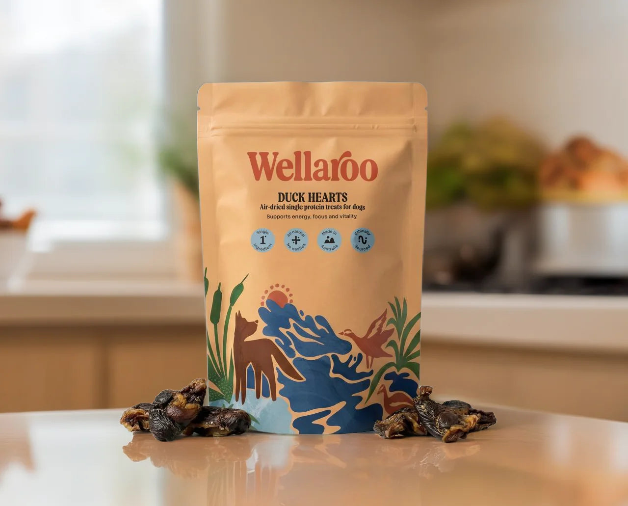 Wellaroo air-dried single-protein treats